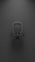 Weighted Desktop Mic Stand In Gunmetal